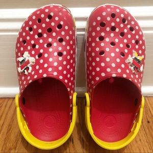 Disney Parks Girls Minnie Mouse Crocs size 2